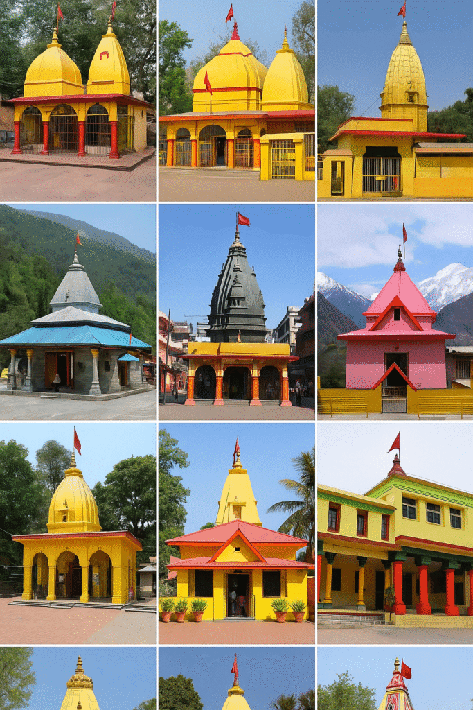 बगलामुखी देवी की तांत्रिक उपासना विधि और सिद्धि का रहस्य 3 माँ बगलामुखी के 12 प्रमुख मंदिरों का संकलित चित्र, जिनमें विभिन्न राज्यों के प्रसिद्ध शक्तिपीठ शामिल हैं